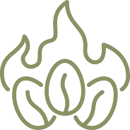 roasted coffee bean icon